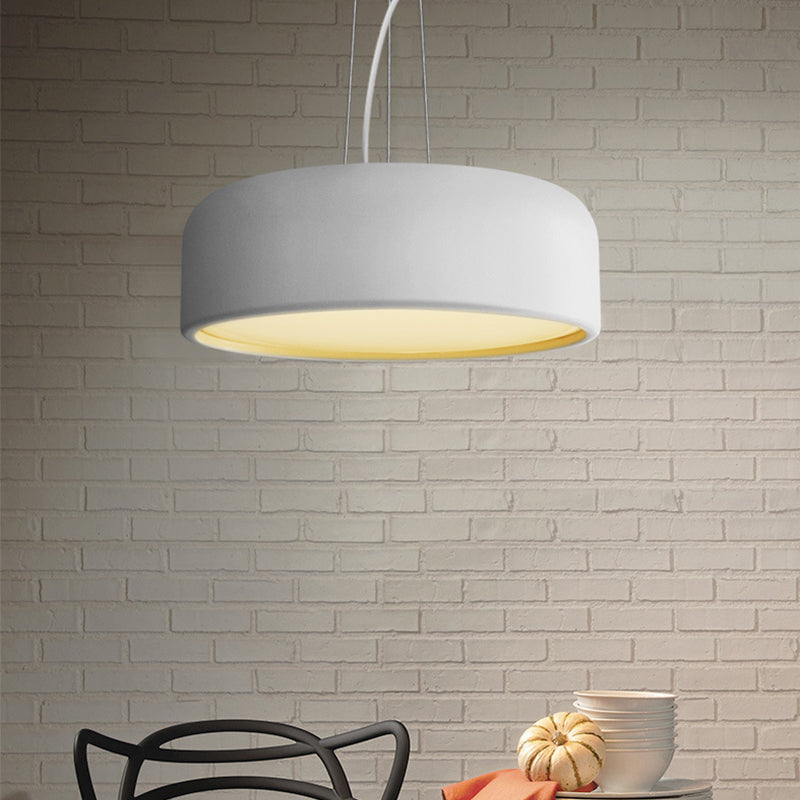 Macaron Single-Bulb Aluminum Pendant Lamp - Green/Textured White/Blue Hanging Ceiling Suspension For