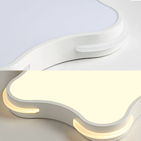 Modern White Star Led Ceiling Lamp For Boys Bedroom