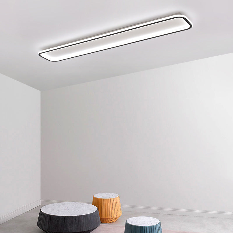 Minimalist Black LED Ceiling Light in Warm/White, Available in 3 Lengths