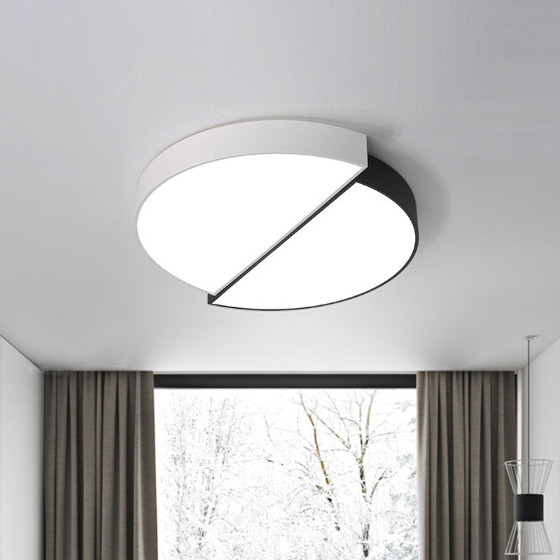 11/19/23 Nordic Acrylic Led Ceiling Lamp - Black-White Flush Mount For Bedroom