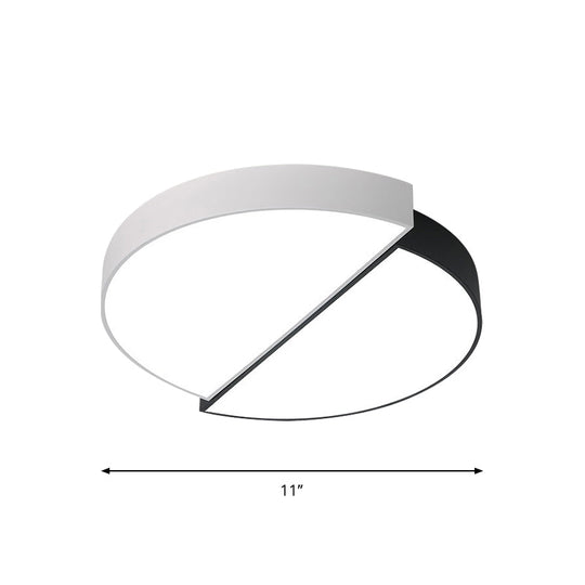 11/19/23 Nordic Acrylic Led Ceiling Lamp - Black-White Flush Mount For Bedroom