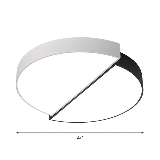 11/19/23 Nordic Acrylic Led Ceiling Lamp - Black-White Flush Mount For Bedroom