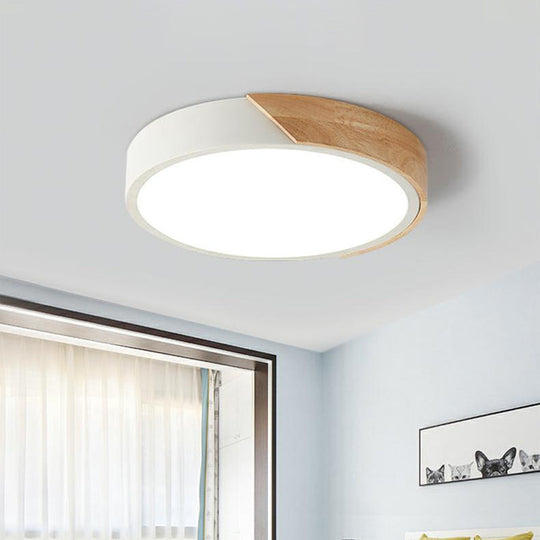 Modern Flush Mount LED Ceiling Light - Disc Shape | Available in Multiple Sizes and Finishes