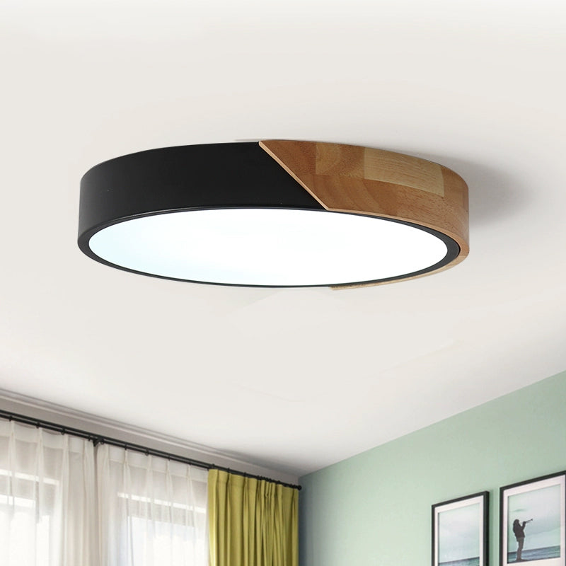 Modern Flush Mount LED Ceiling Light - Disc Shape | Available in Multiple Sizes and Finishes