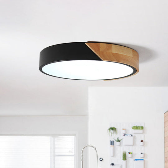 Modern Flush Mount LED Ceiling Light - Disc Shape | Available in Multiple Sizes and Finishes