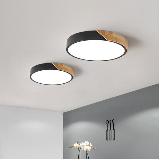 Modern Flush Mount Led Ceiling Light - Disc Shape | Available In Multiple Sizes And Finishes