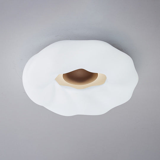 Cartoon Cloud LED Flush Mount Ceiling Light in White/Blue/Coffee - Acrylic Corridor Fixture