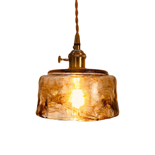 Modernist Alabaster Glass Pendant Light With Brass Finish For Dining Room Trapezoid/Cone/Cuboid
