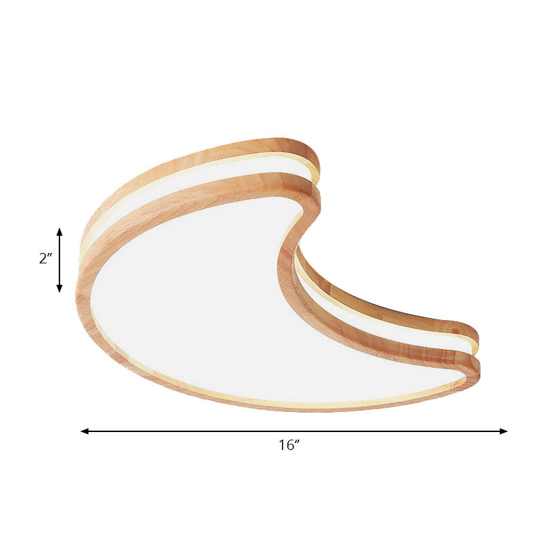 Nordic Style Acrylic White LED Ceiling Lamp for Kid's Bedroom - Sky Ceiling Mount Light