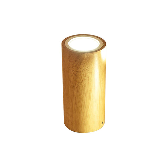 Mini plafonnier de couloir en bois à encastrer nordique - Rond/carré, LED, beige, 4"/6"/8"H