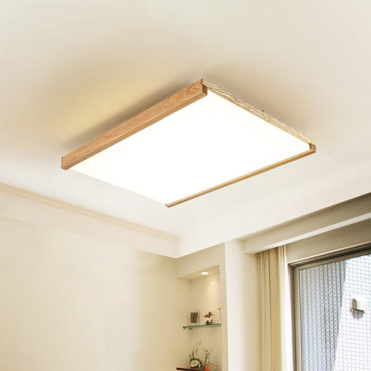 Nordic Square Flushmount LED Ceiling Light in Warm/White Light - 14.5"/25.5"/38" Wide Acrylic Fixture for Hotel