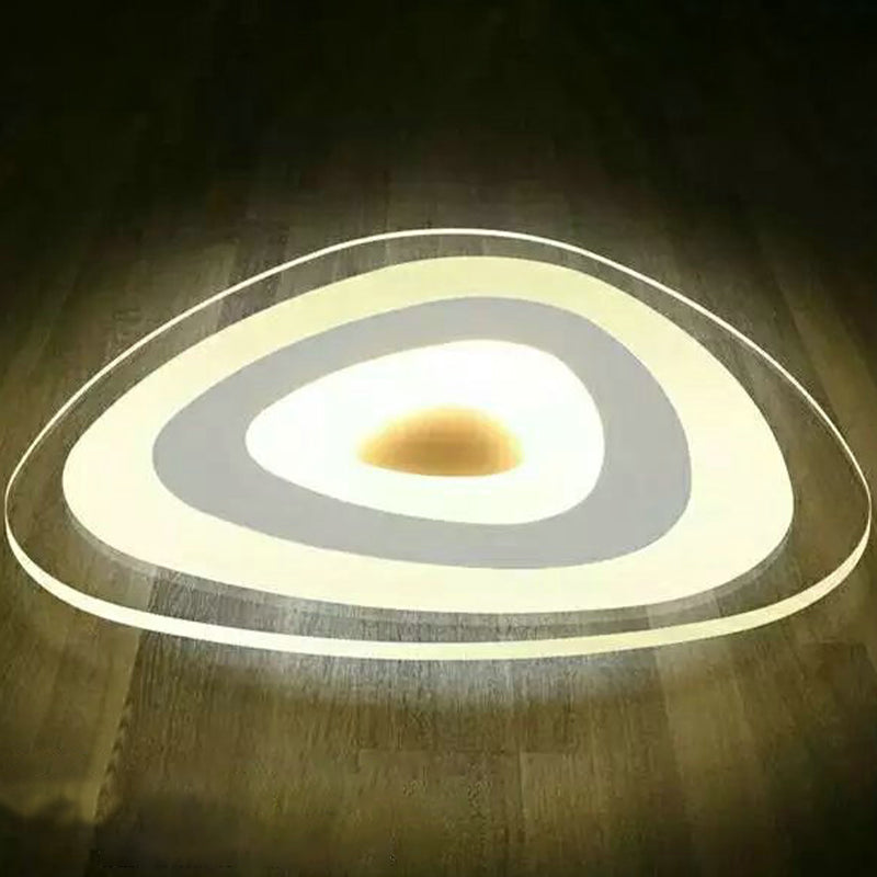 Modern Simplicity Acrylic LED Ceiling Lamp - Warm/White Light, 16.5"/24.5"/31" Width