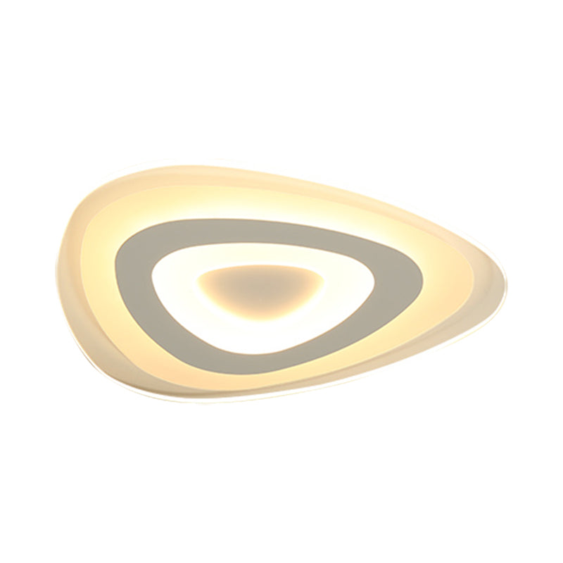 Modern Simplicity Acrylic Led Ceiling Lamp - Warm/White Light 16.5/24.5/31 Width