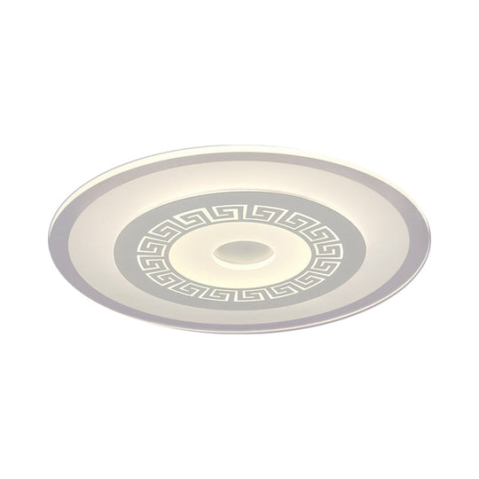 Modern Ultra-Thin LED Flush Mount Ceiling Light with Acrylic Shade – Ideal for Small or Large Living Rooms