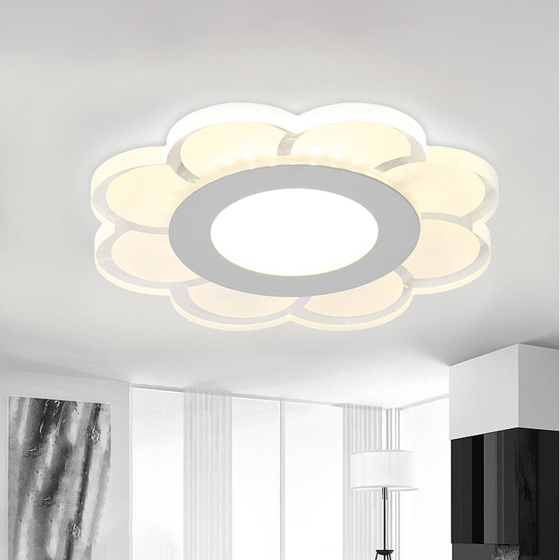 Sleek LED Ceiling Light with Acrylic Shade for Narrow Spaces