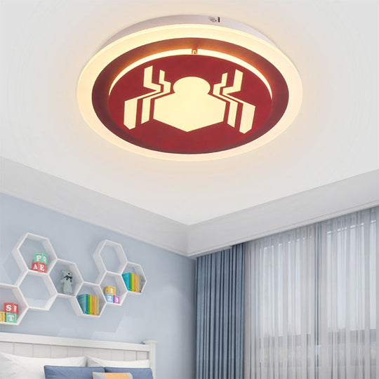 Playful Cartoon Ceiling Light for Kindergarten - Acrylic Flush Mount Fixture