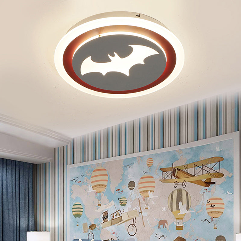 Playful Cartoon Ceiling Light for Kindergarten - Acrylic Flush Mount Fixture