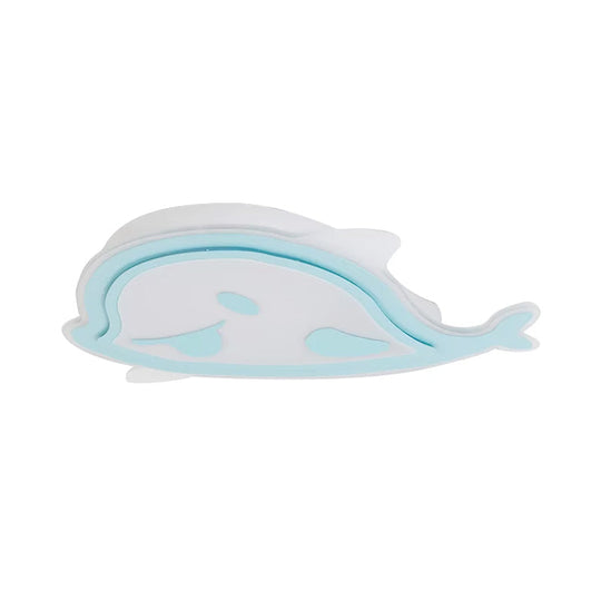 Naughty Dolphin" Acrylic LED Flush Mount Light - Perfect for Girls' Bedroom