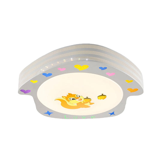 Cartoon Acrylic Flush Mount Ceiling Light for Nursing Room - White House Design
