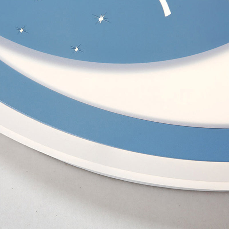 Chinese Valentines Day Led Flush Ceiling Light - Romantic Acrylic Lamp For Kids Bedroom