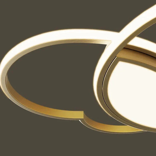 Plafonnier papillon en cuivre simple et moderne pour chambre à coucher