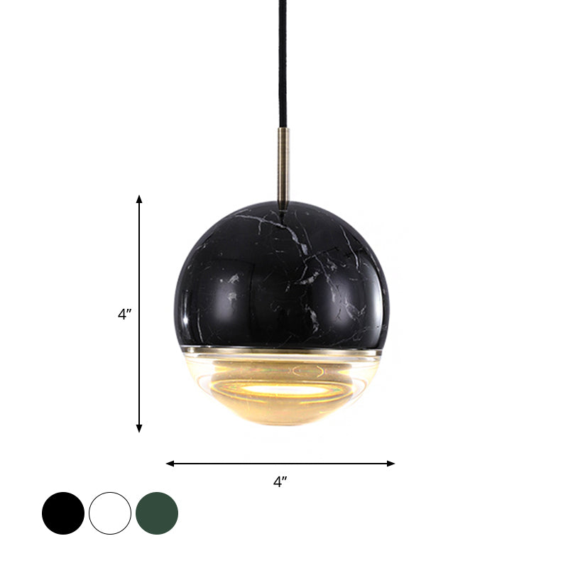 Lampe suspendue nordique moderne - Suspension LED en marbre en plusieurs tailles et couleurs