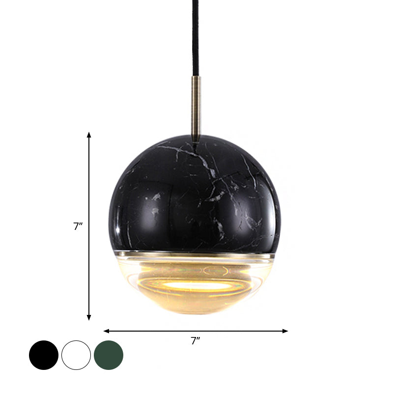 Lampe suspendue nordique moderne - Suspension LED en marbre en plusieurs tailles et couleurs