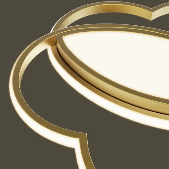 Plafonnier papillon en cuivre simple et moderne pour chambre à coucher