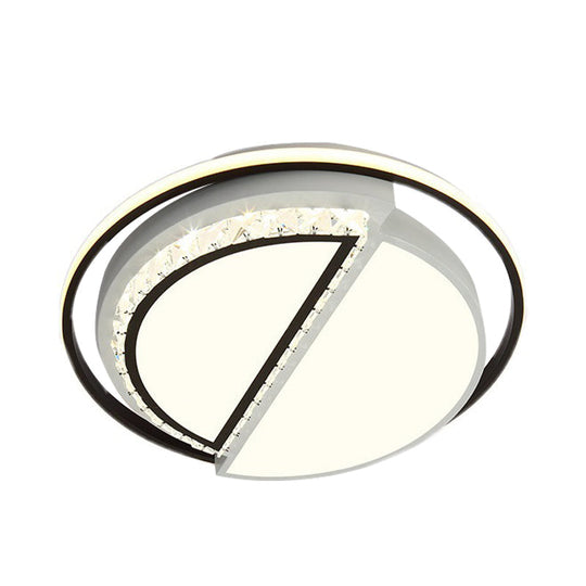 Modern LED Acrylic Star Flushmount Ceiling Light - White Flush Mount for Bedrooms