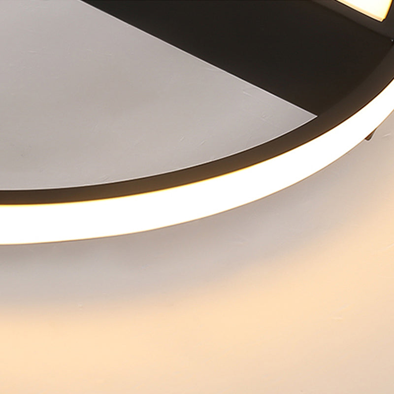 Modern Metal Acrylic Flush Ceiling Light with LED for Study Room