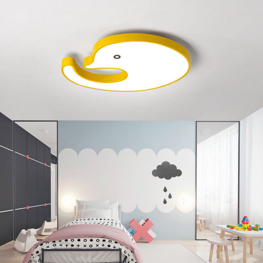 Children's LED Dolphin Panel Ceiling Light for Lovely Cartoon Bedroom Decor