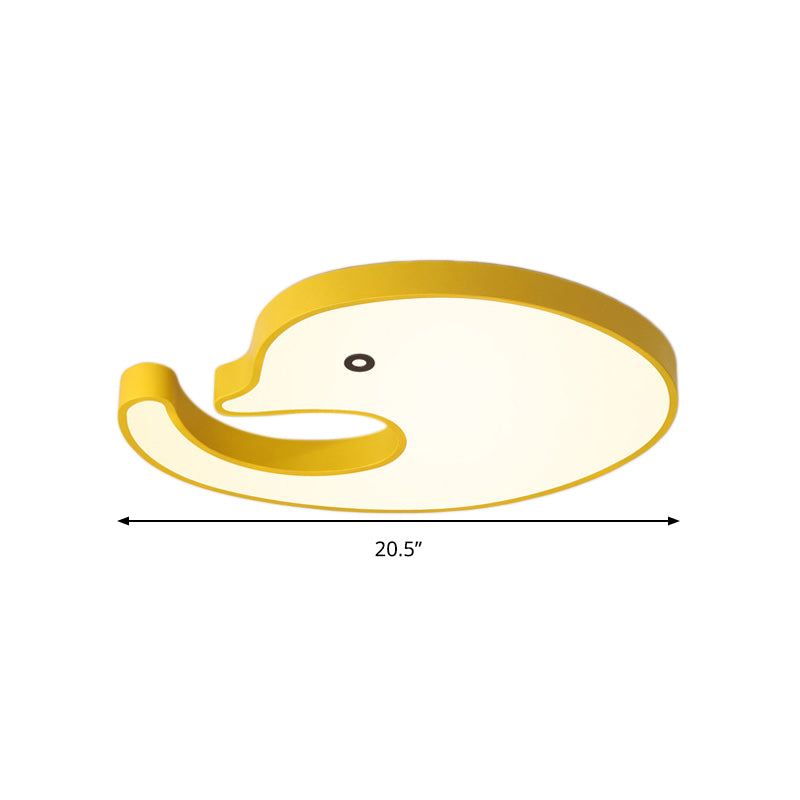 Children's LED Dolphin Panel Ceiling Light for Lovely Cartoon Bedroom Decor