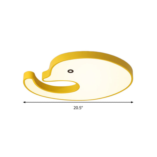 Children's LED Dolphin Panel Ceiling Light for Lovely Cartoon Bedroom Decor