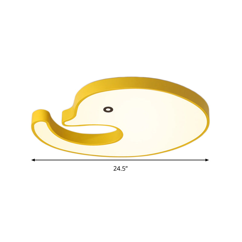 Children's LED Dolphin Panel Ceiling Light for Lovely Cartoon Bedroom Decor