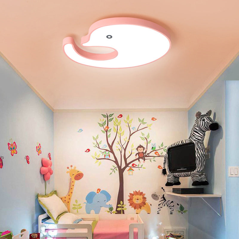 Children's LED Dolphin Panel Ceiling Light for Lovely Cartoon Bedroom Decor