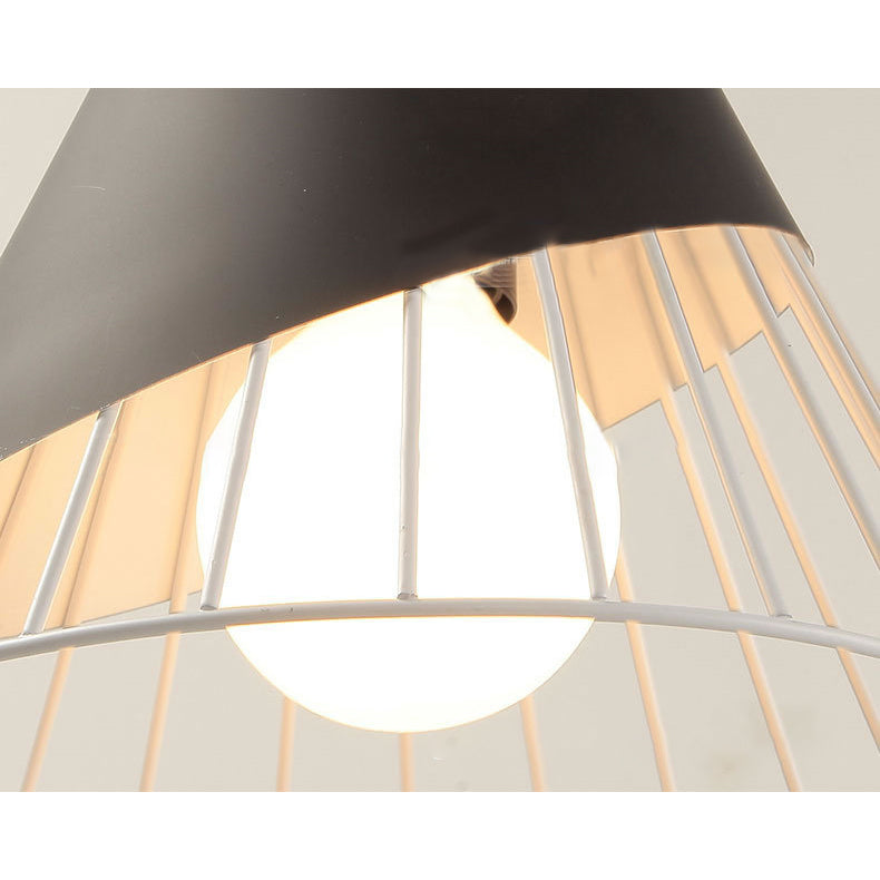 Modern Cone Pendant Light With Aluminum And Wood Design - Black/Blue Ideal For Dining Table