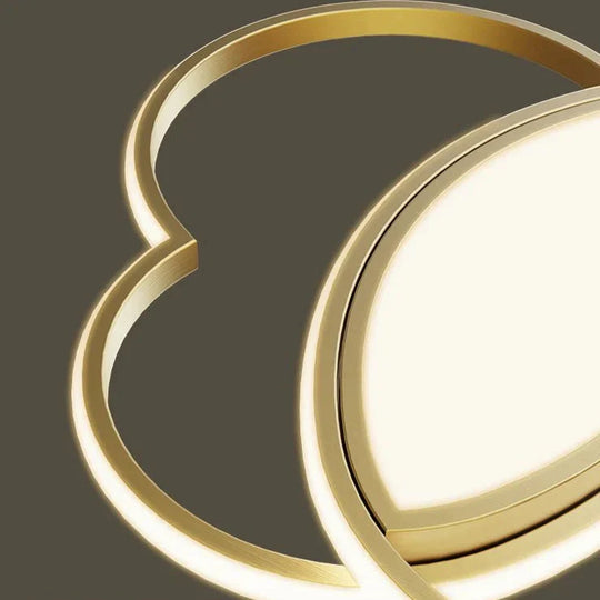 Plafonnier papillon en cuivre simple et moderne pour chambre à coucher