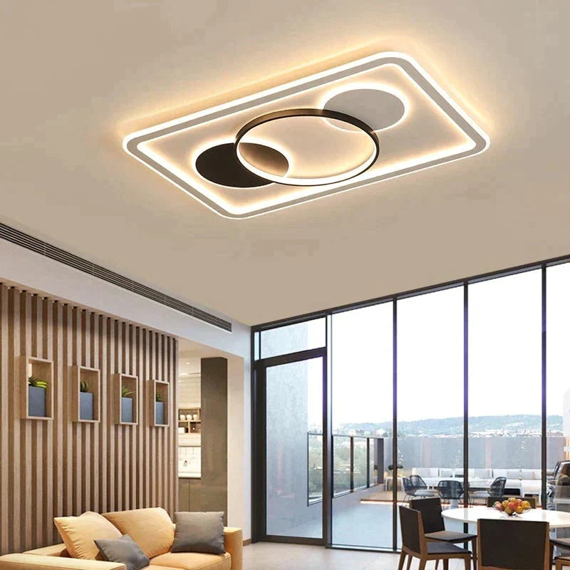 Modern Acrylic Ceiling Lights For Bedroom Support Remote Control Lustre Led Surface Mount Lamps