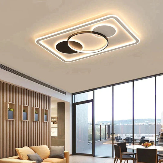 Modern Acrylic Ceiling Lights For Bedroom Support Remote Control Lustre Led Surface Mount Lamps