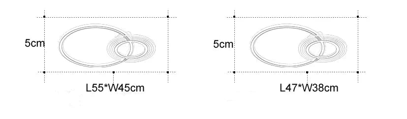 Modern Simple Circle Warm Room Living Led Ceiling Lamp