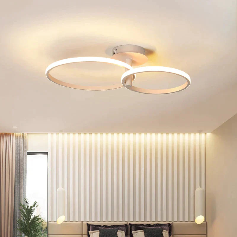 Plafonnier LED de nouvelle conception pour salon, salle à manger, chambre à coucher, café blanc, luminaire d'intérieur pour la maison
