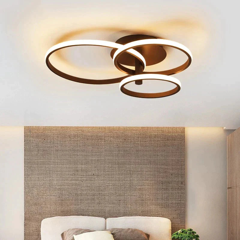 Plafonnier LED de nouvelle conception pour salon, salle à manger, chambre à coucher, café blanc, luminaire d'intérieur pour la maison