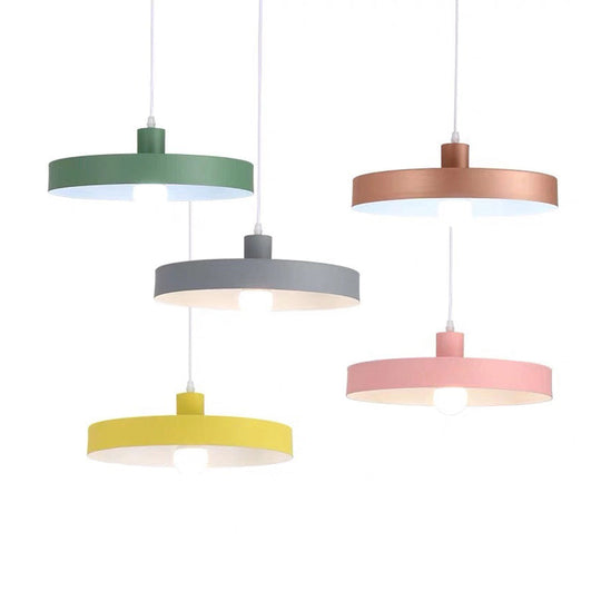 Modern Pendant Light Kit with Metal Pot Lid Shade – Ideal for Dining Room Hanging Lamp