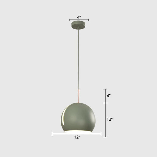 Sleek 1-Head Pendant Light Kit for Dining Room - Minimalist Hanging Lamp with Stylish Metal Shade