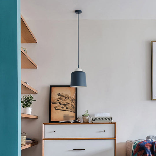 Modern Pendant Lamp for Dining Room Ceiling with Metal Shade