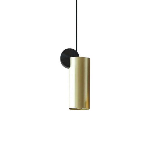 Sleek Brass Geometric Ceiling Light with 1 Bulb – Modern Suspension Lamp for Dining Room Décor