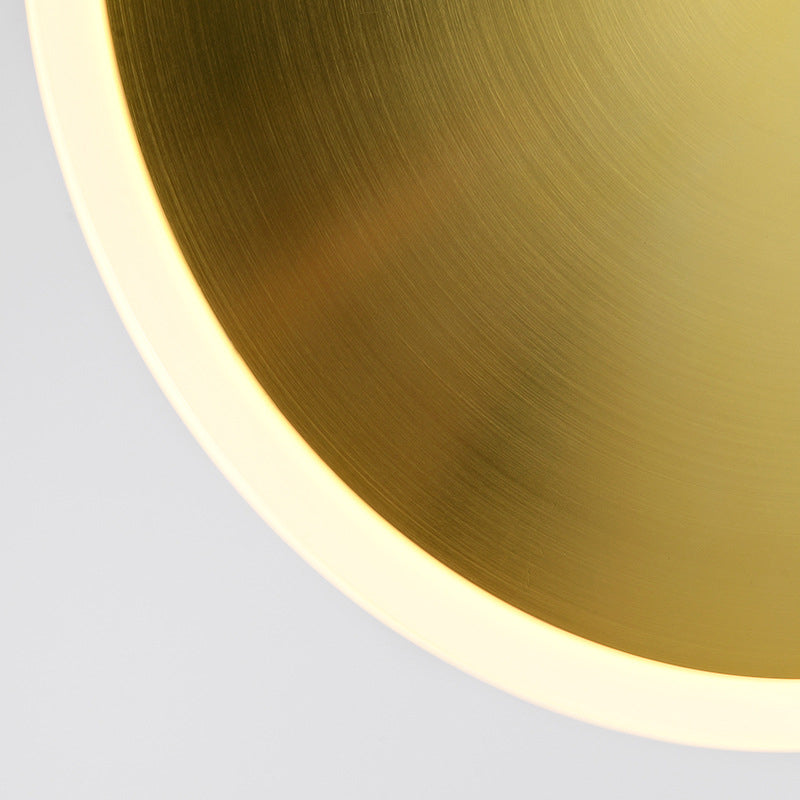 Modern LED Brass Bedside Light with Aluminum Shade