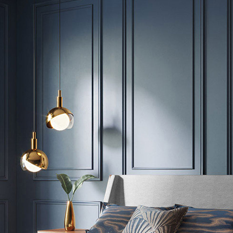 Metal Pendant Lamp - Modern 1-Head Ceiling Light for Dining Room