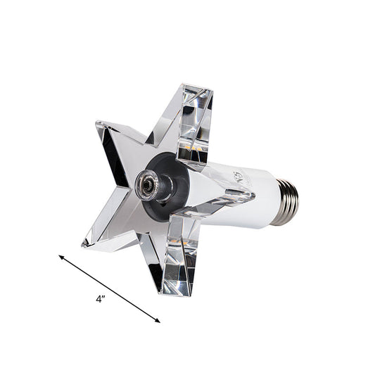 Contemporary LED Star-Shaped Crystal Ceiling Lamp for Hallway