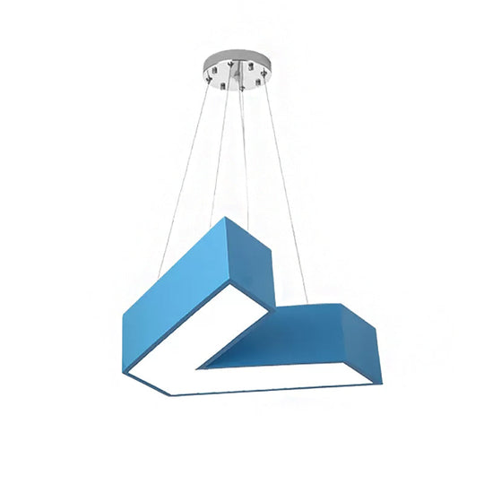 V-Shaped Pendant Chandelier Acrylic Led Hanging Light For Bedroom - Modern & Stylish Design In